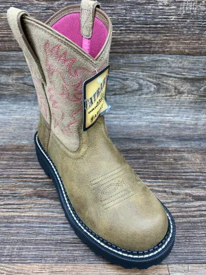 10000822 Women's Brown Bomber Fatbaby Western Boot by Ariat