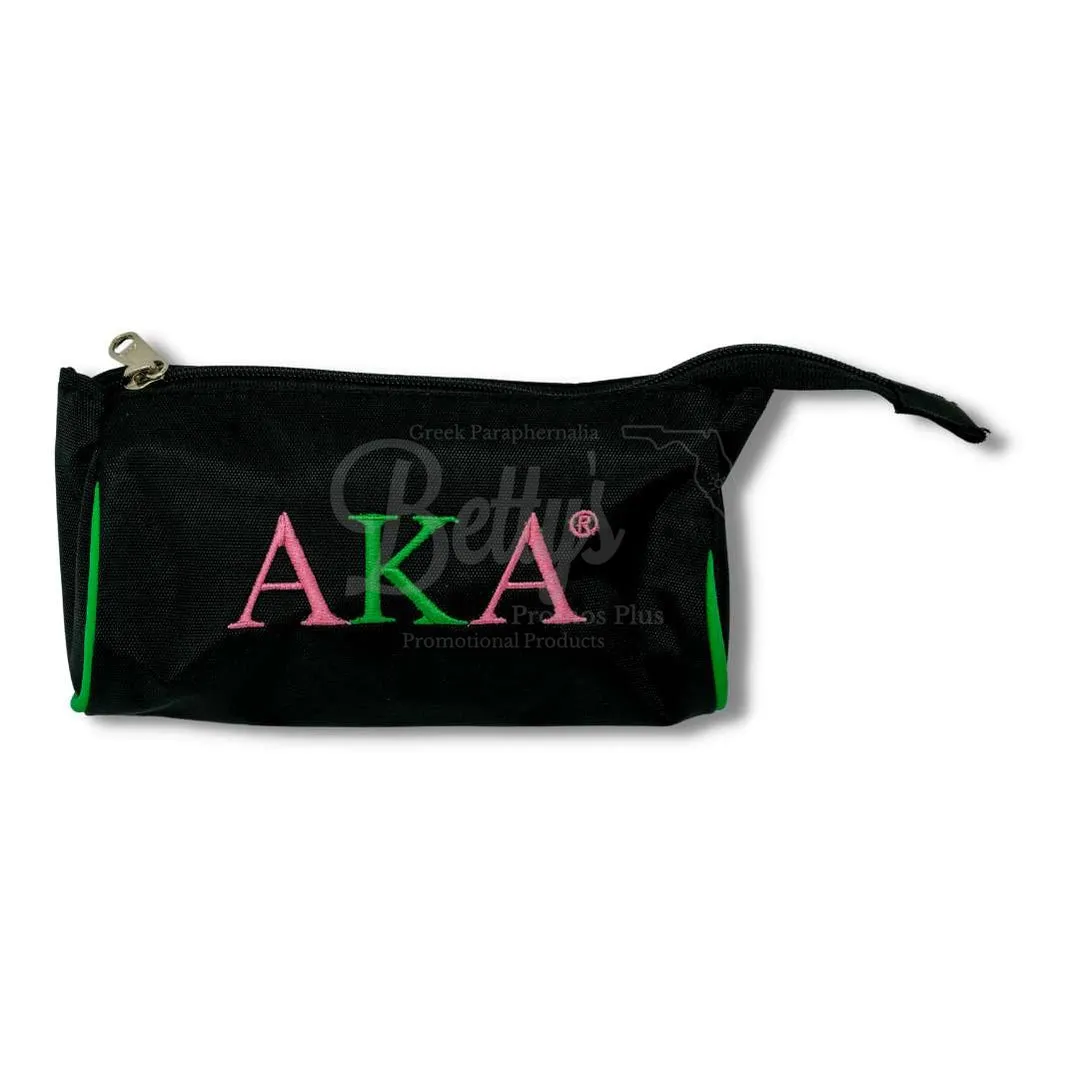 Alpha Kappa Alpha AKA Toiletry Bag Set of 3 Makeup Travel Kit Bathroom and Luggage Organizer