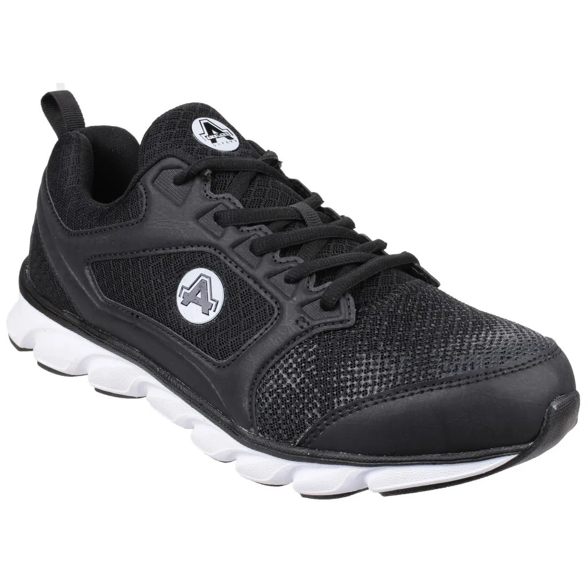 Amblers Safety AS707 Lightweight Non Leather Safety Trainer Black