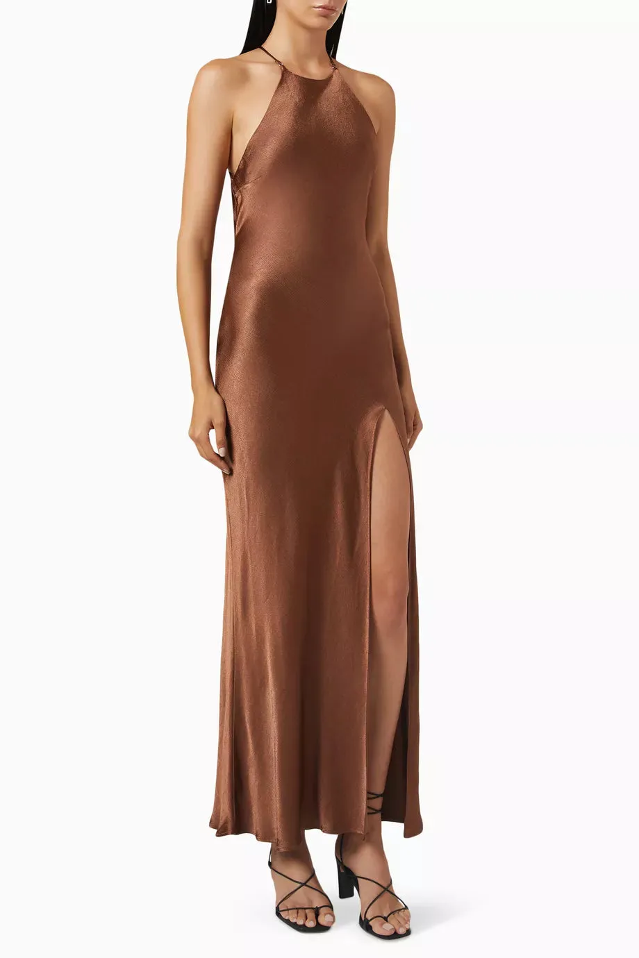 Annika Maxi Dress - Chocolate Brown