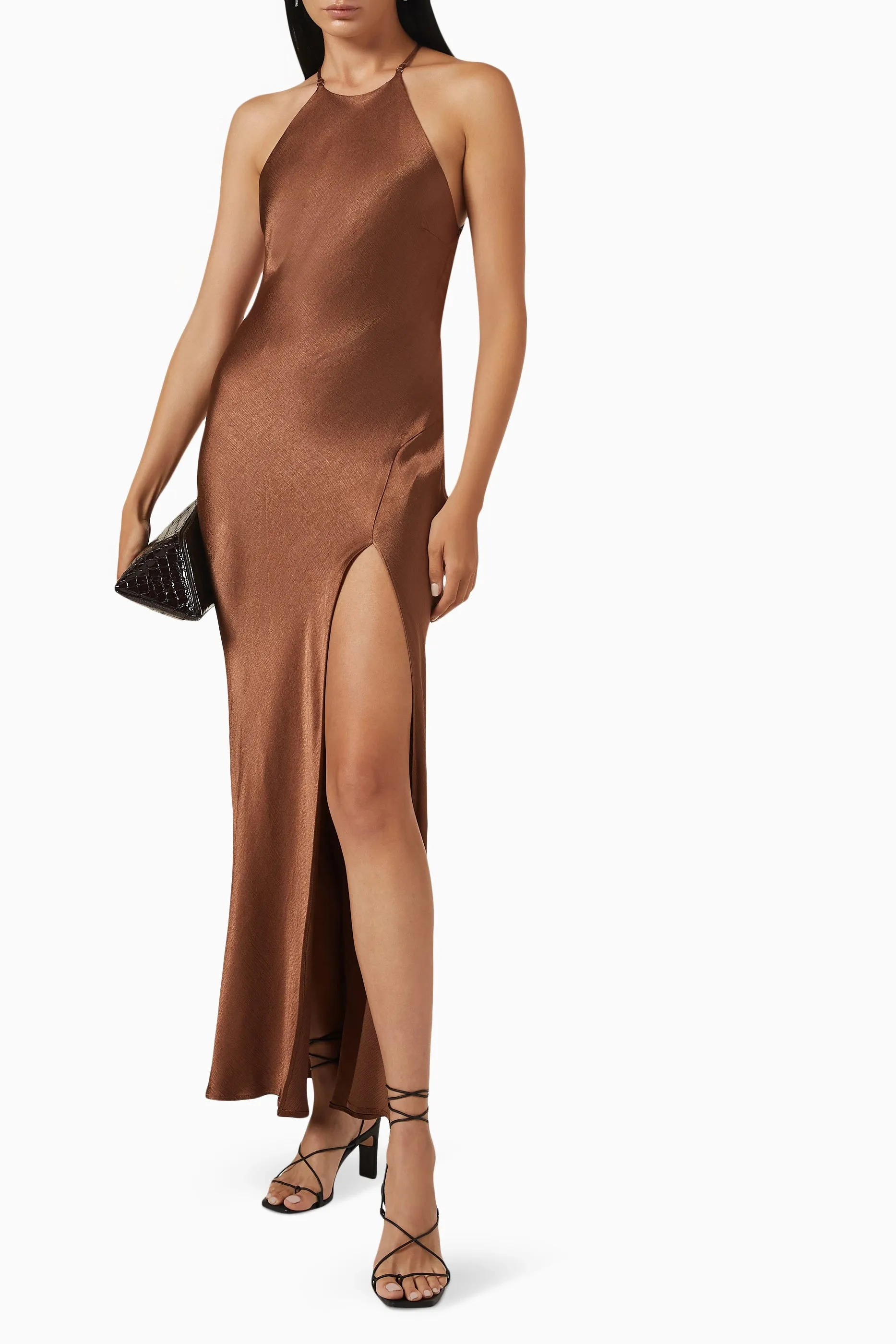 Annika Maxi Dress - Chocolate Brown