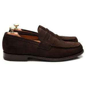 'Ashley' Dark Brown Suede Loafers UK 9 F