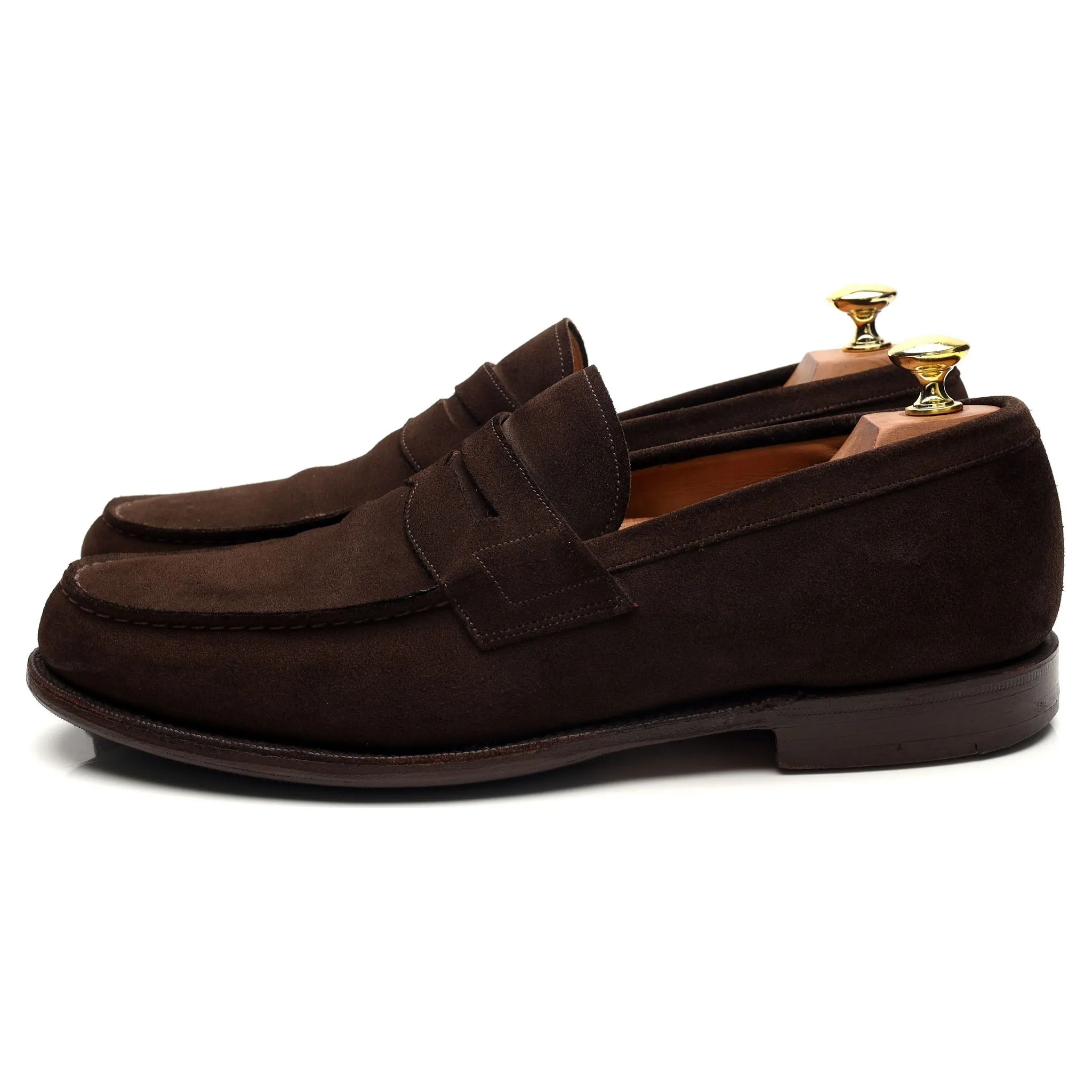 'Ashley' Dark Brown Suede Loafers UK 9 F