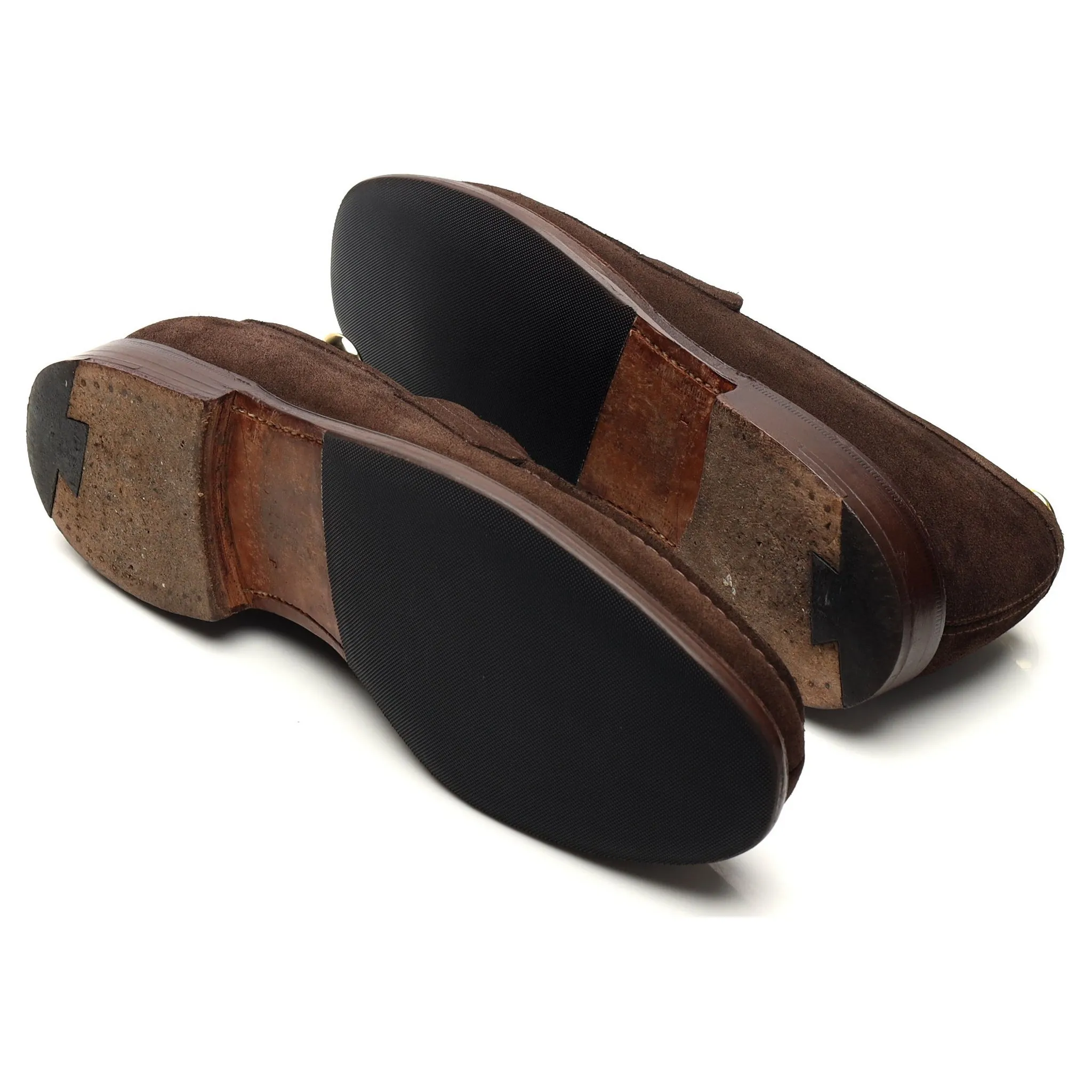 'Ashley' Dark Brown Suede Loafers UK 9 F