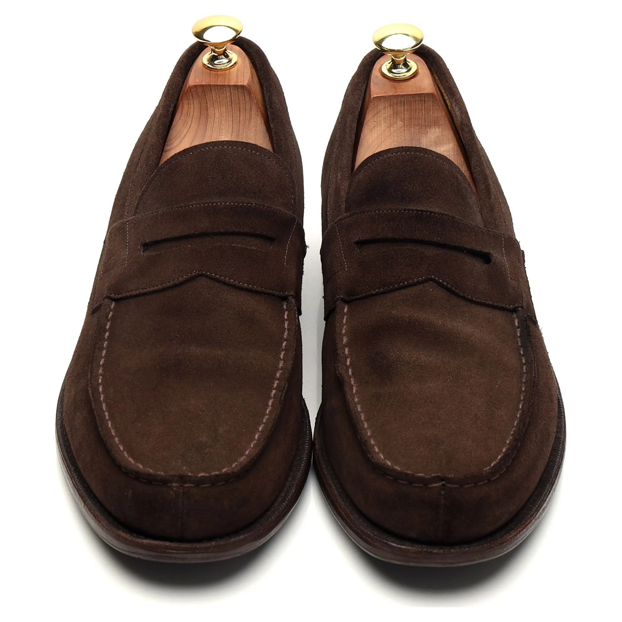 'Ashley' Dark Brown Suede Loafers UK 9 F