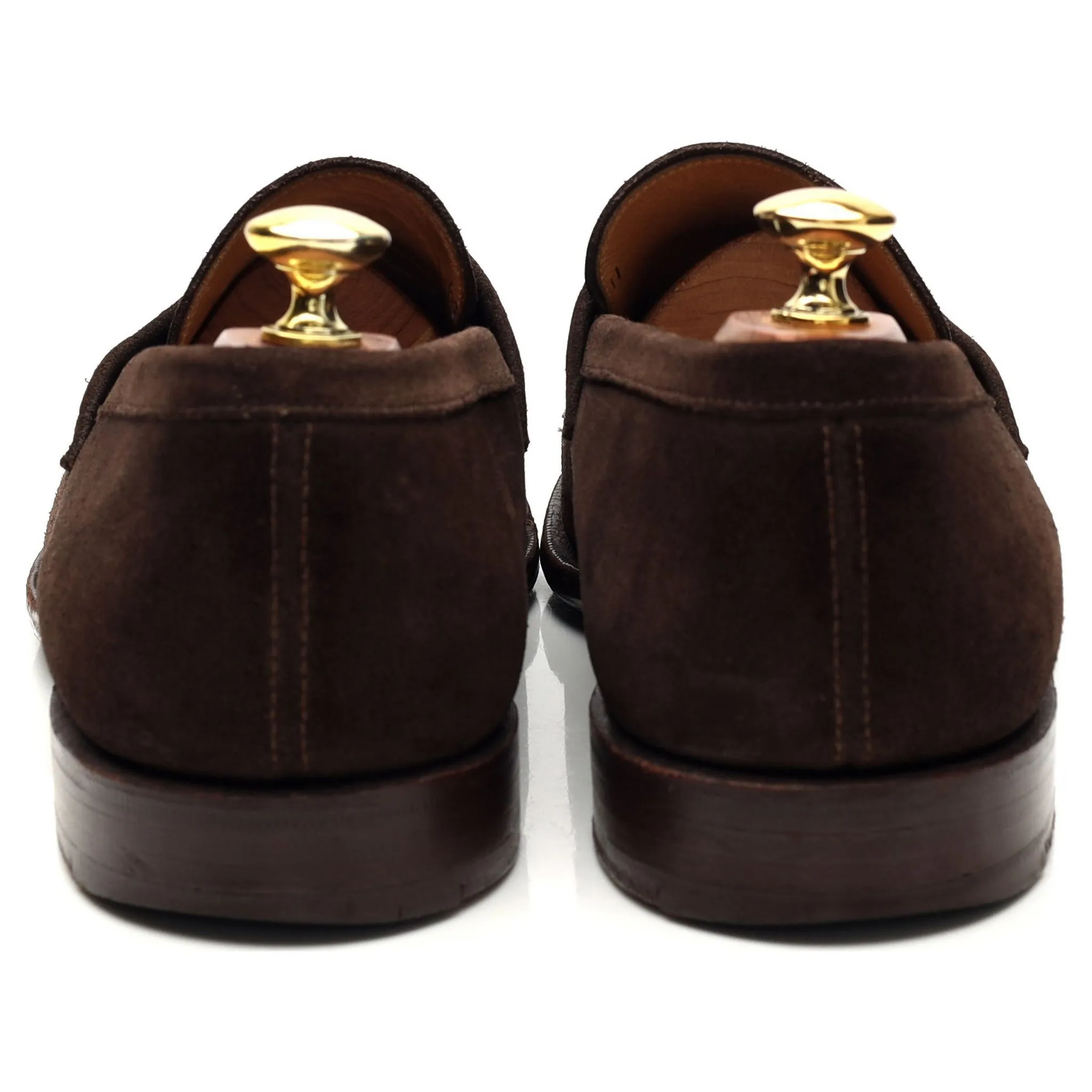 'Ashley' Dark Brown Suede Loafers UK 9 F