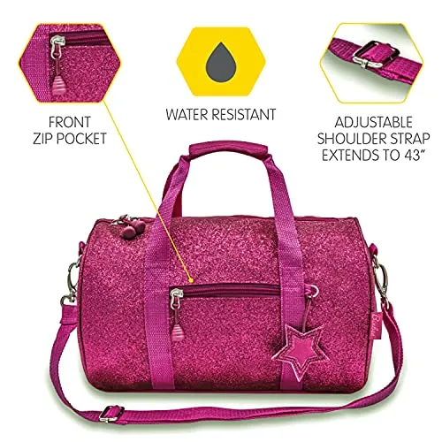 Bixbee Girls' Duffle, Ruby Raspberry