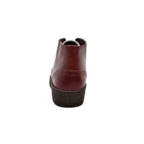 British Walkers Wingtip Two Tone Burgundy and White Leather
