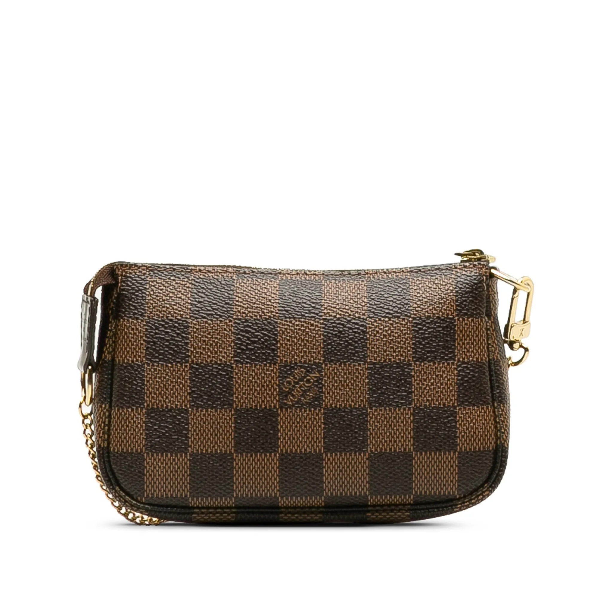 Brown Louis Vuitton Damier Ebene Trunks and Bags Mini Pochette Accessoires Baguette