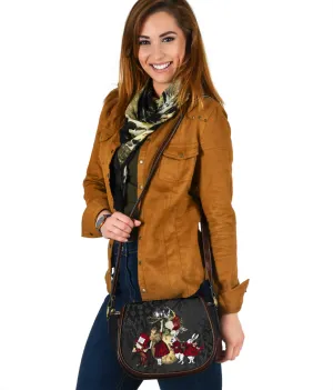 Canvas Saddle Bag - Alice in Wonderland Gifts #34 Red Series | Gift Ideas, Shoulder Bags for Women, Crossbody Bags for Women