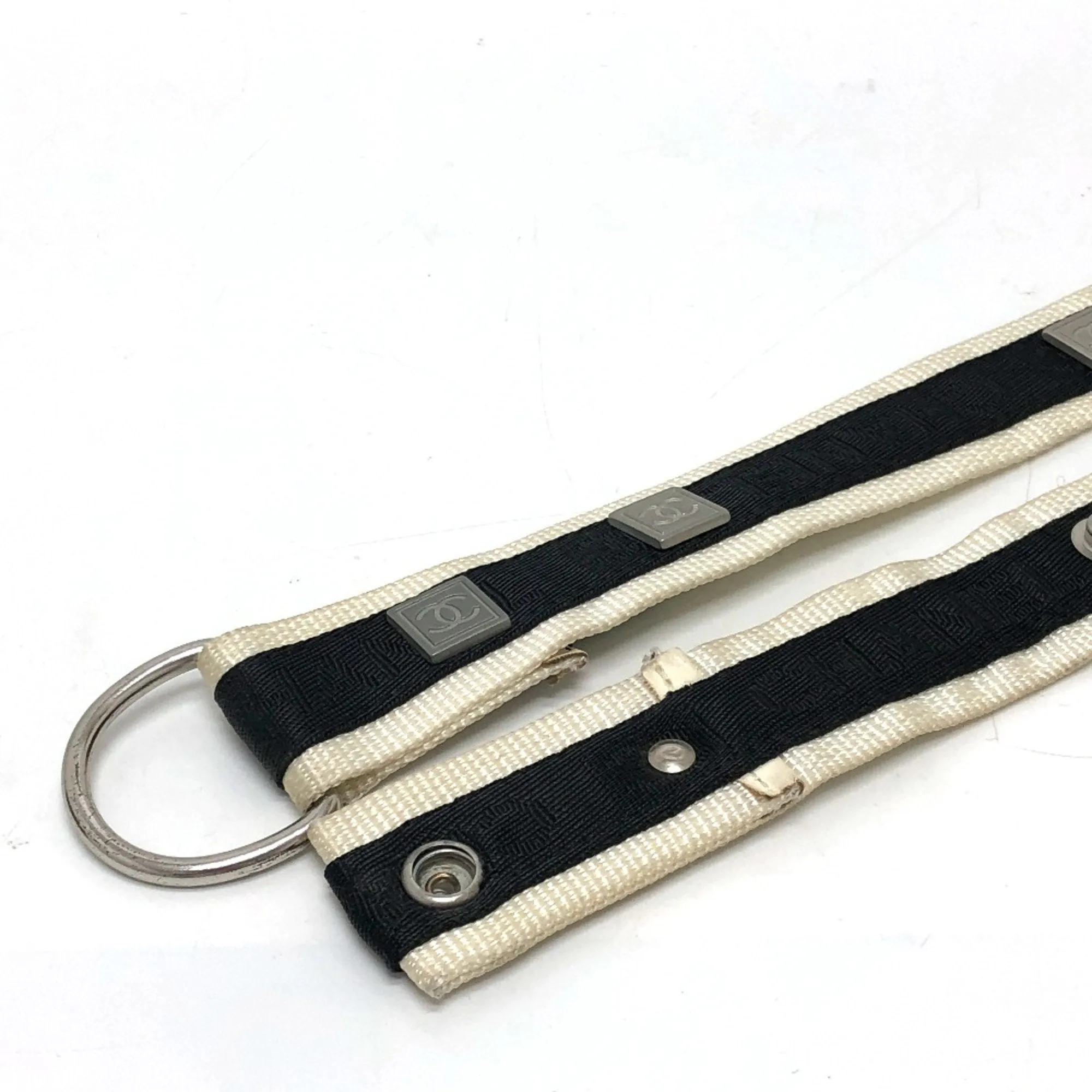 Chanel 03P Sports belt Black White