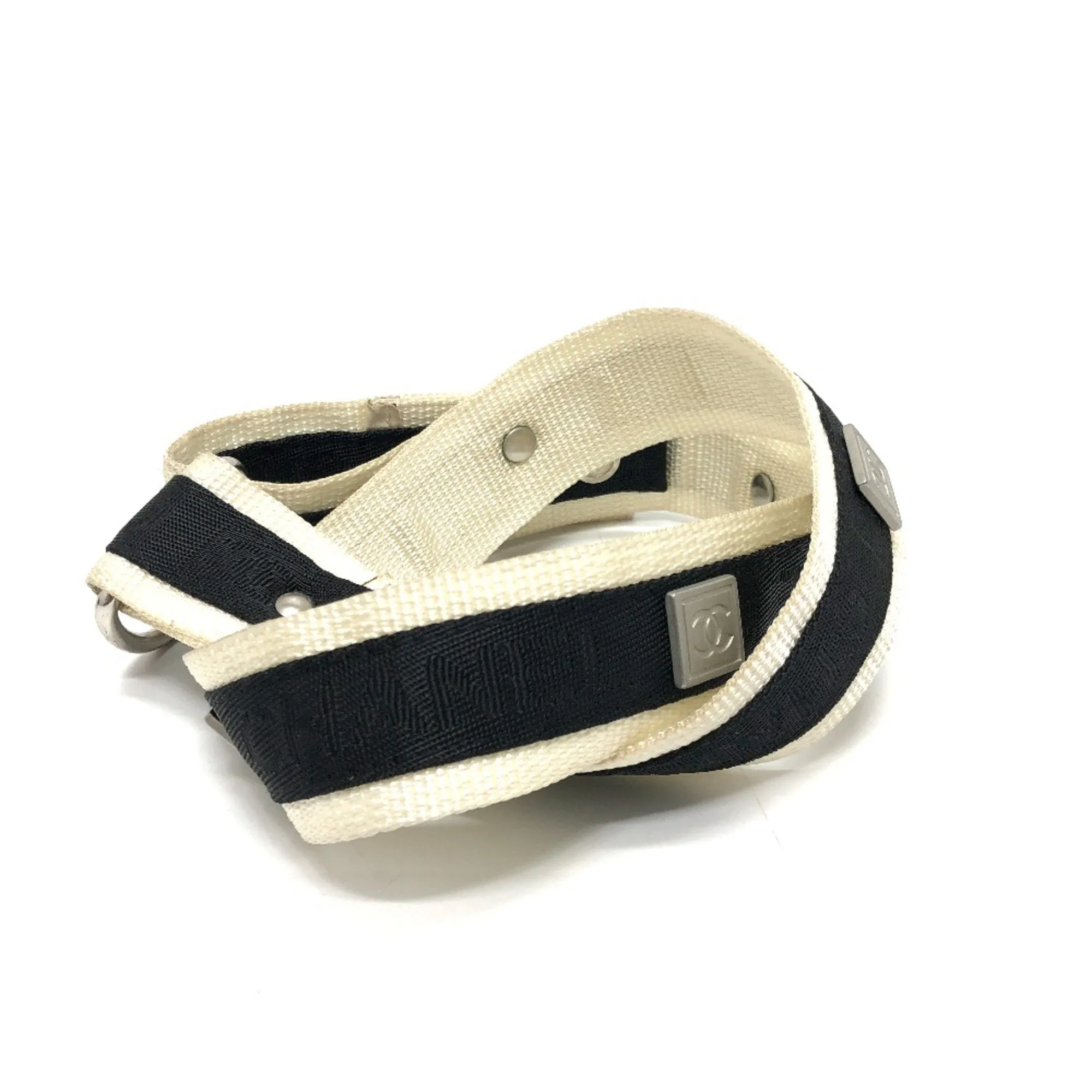 Chanel 03P Sports belt Black White