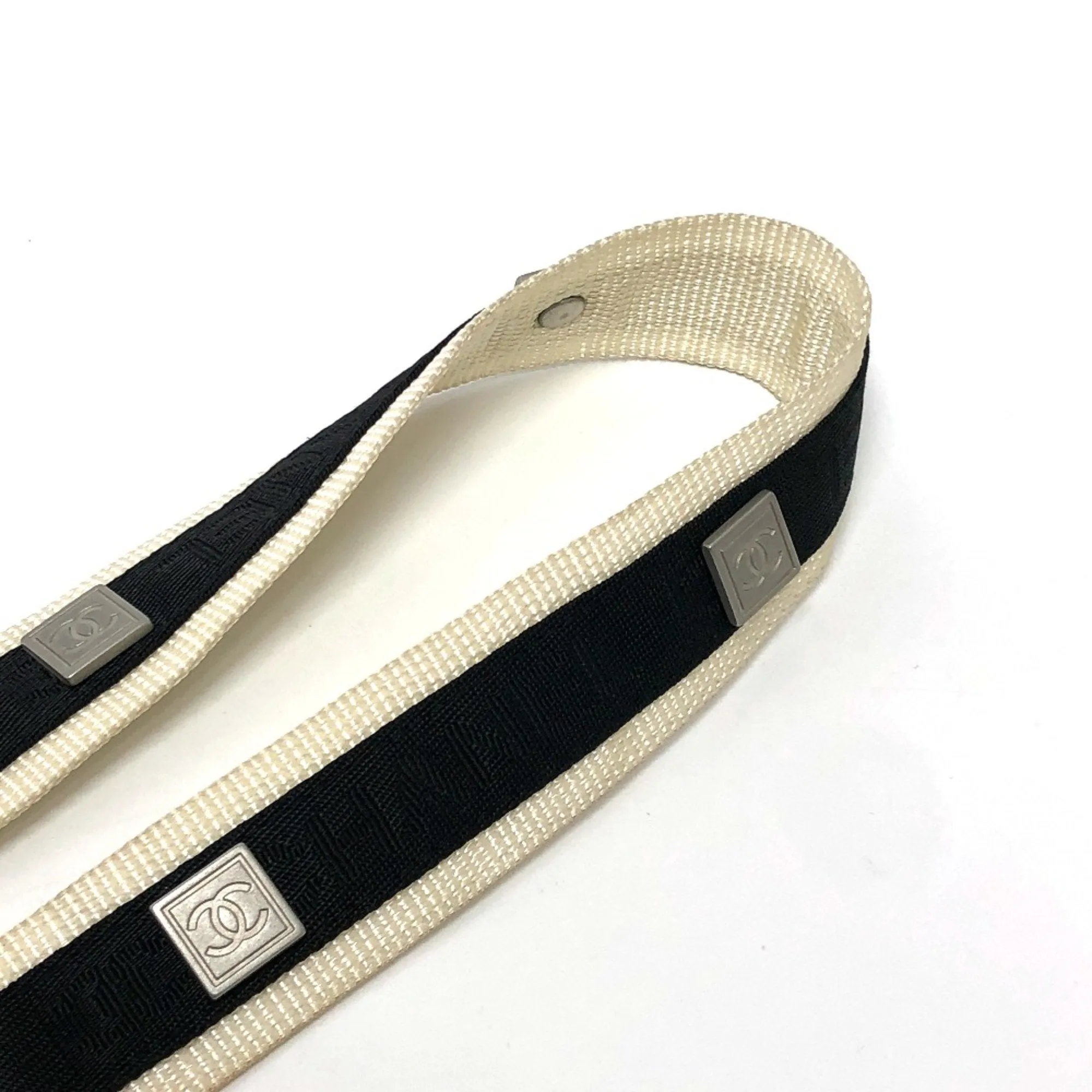 Chanel 03P Sports belt Black White