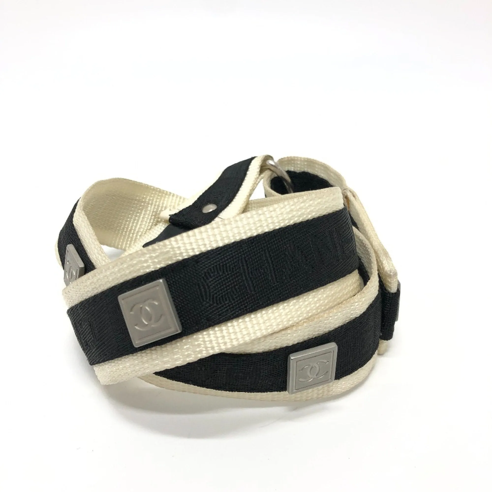 Chanel 03P Sports belt Black White