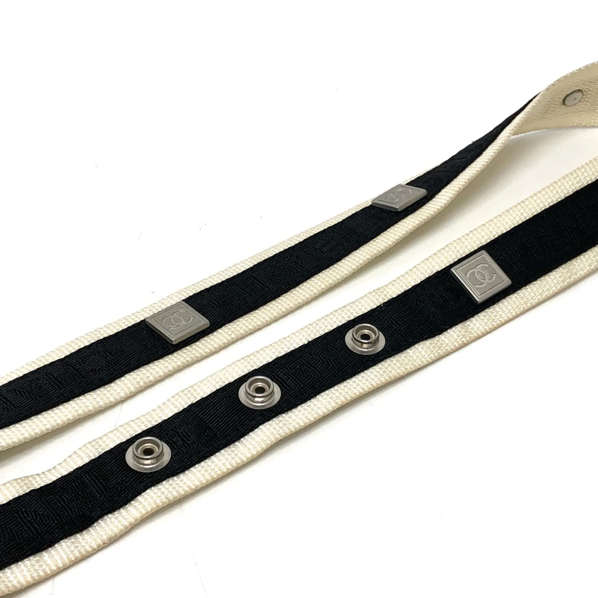Chanel 03P Sports belt Black White
