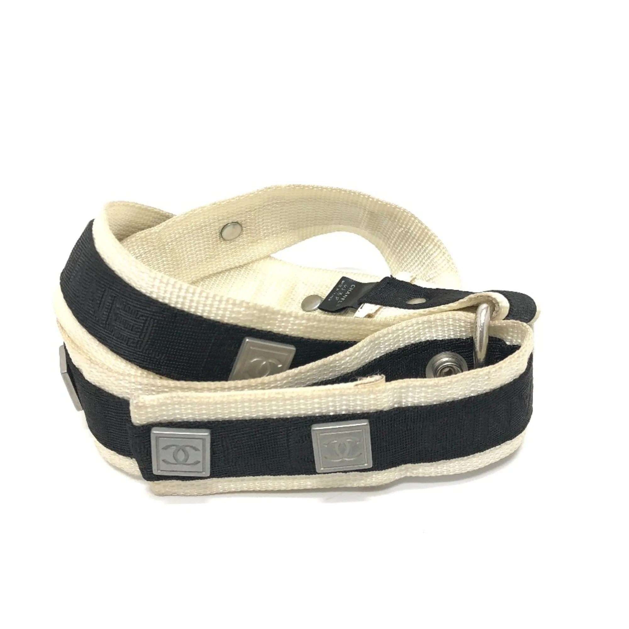 Chanel 03P Sports belt Black White