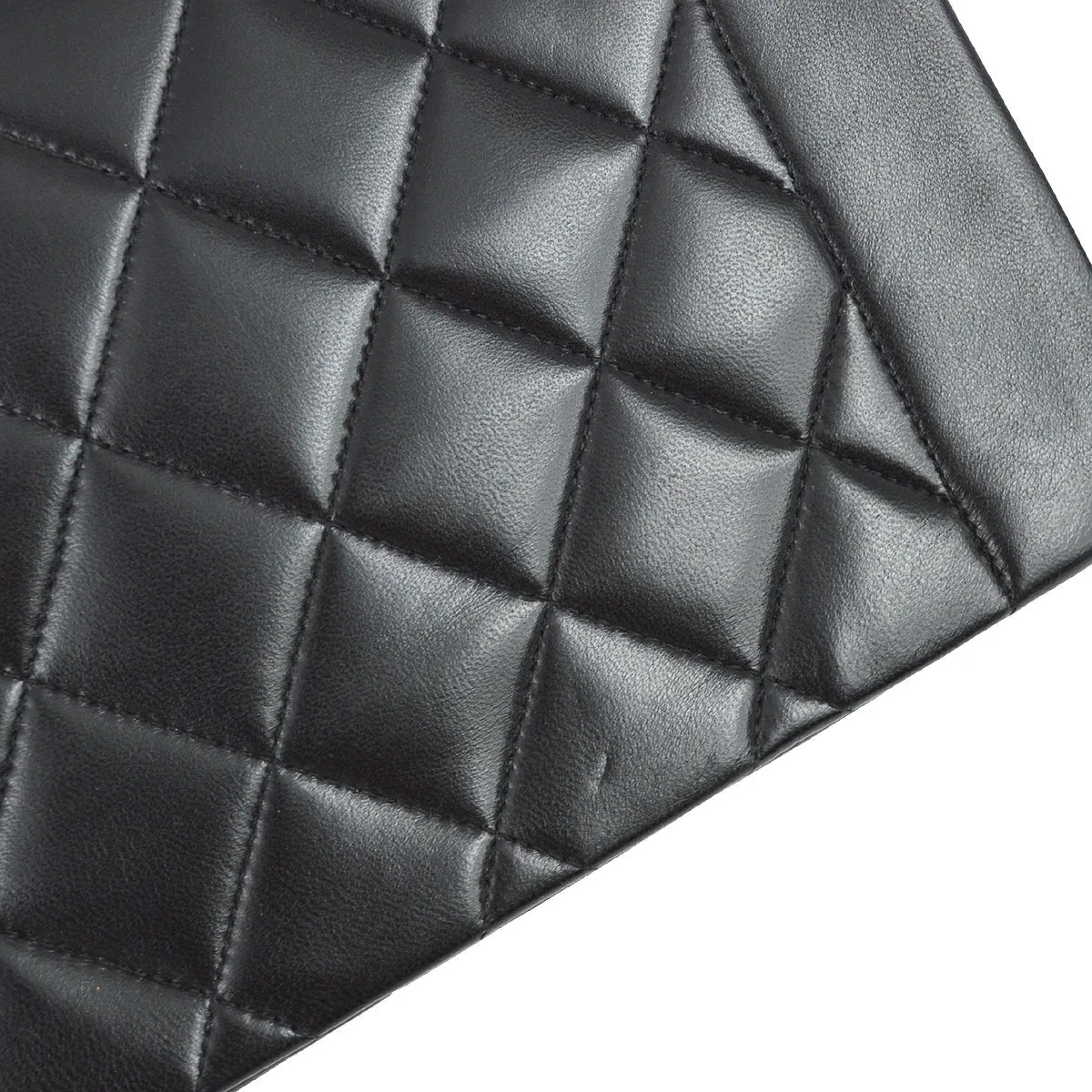 Chanel 1991-1994 Black Lambskin Medium Diana Flap Bag
