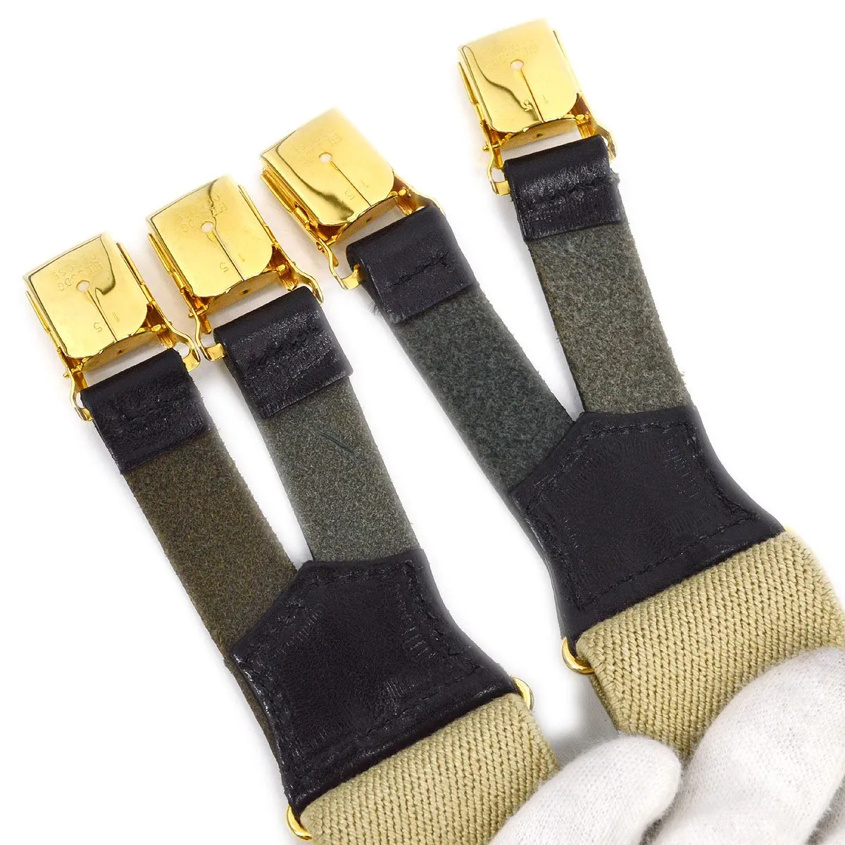 CHANEL 1997 Spring Suspenders Beige AK38023g