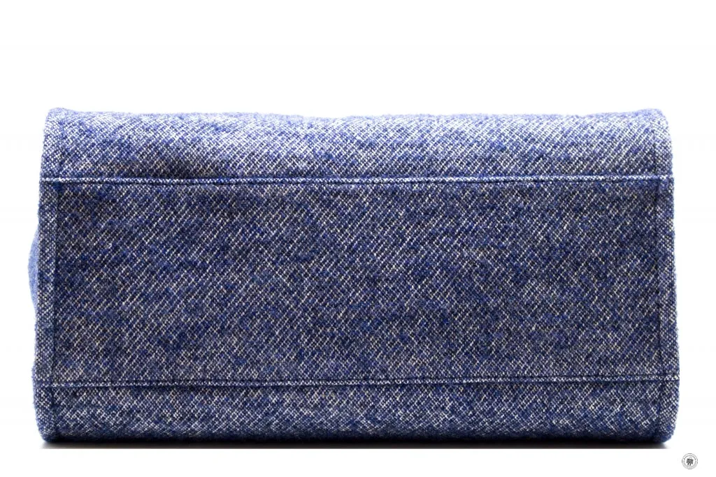 Chanel A69941 B06387 NE267 Deauville Shopping Tote Mixed Fibers Fabric Tote B Blue   NE267 Fabric Tote Bag Shw