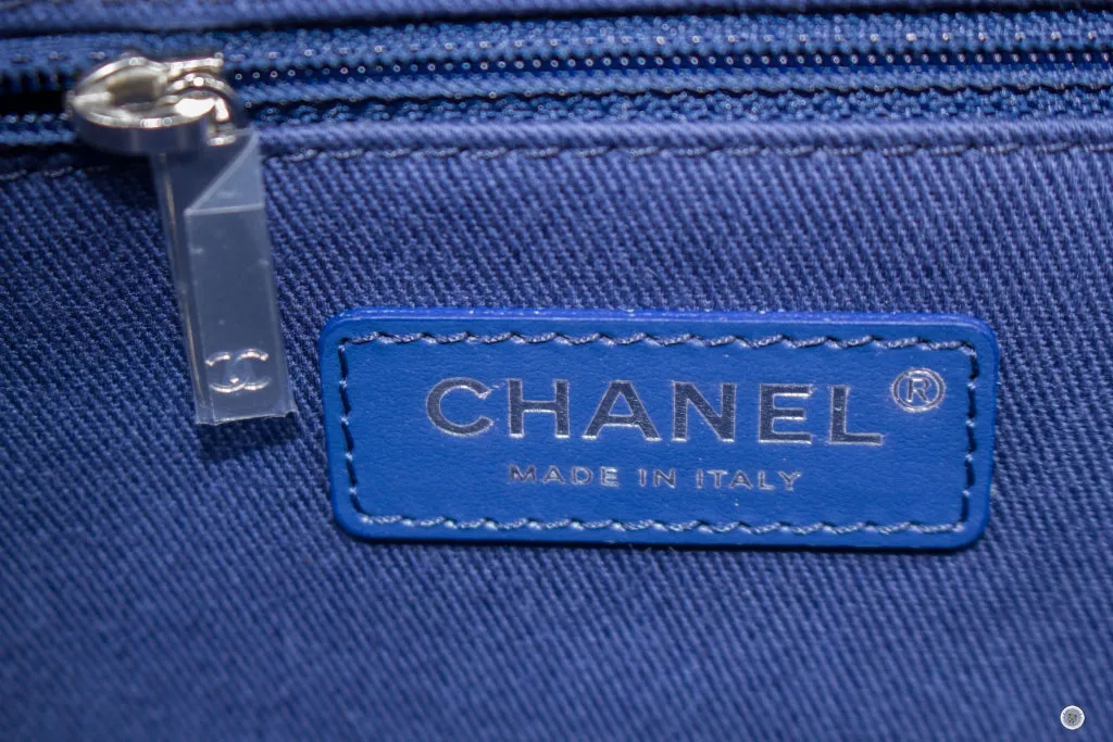 Chanel A69941 B06387 NE267 Deauville Shopping Tote Mixed Fibers Fabric Tote B Blue   NE267 Fabric Tote Bag Shw