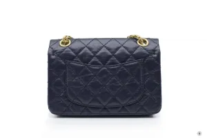 Chanel AS0874 Y0463 Mini 2.55 Navy   4N7384 Calfskin Small Shoulder Bags Gbhw