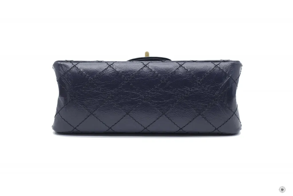 Chanel AS0874 Y0463 Mini 2.55 Navy   4N7384 Calfskin Small Shoulder Bags Gbhw
