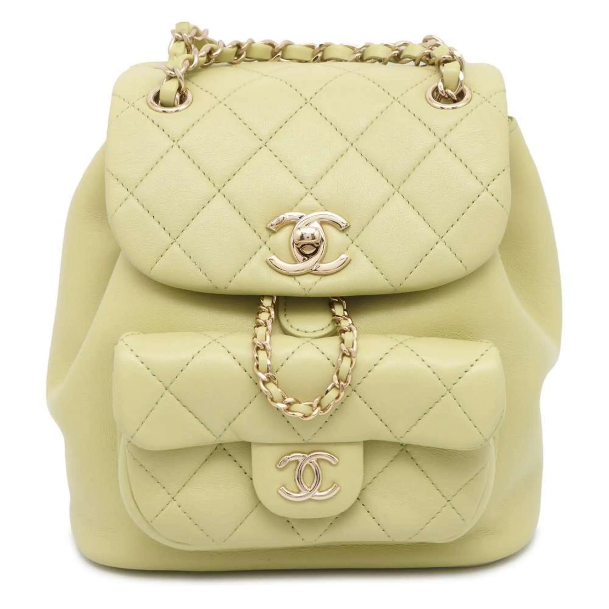 CHANEL Backpack Matelasse Coco Mark Lambskin AS2908