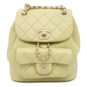 CHANEL Backpack Matelasse Coco Mark Lambskin AS2908