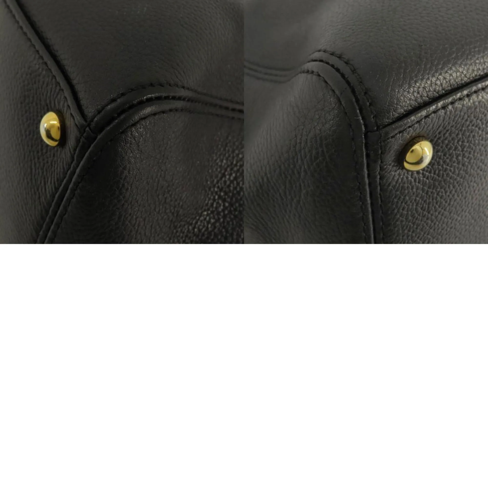 Chanel Coco Mark Tote Bag Leather Women's