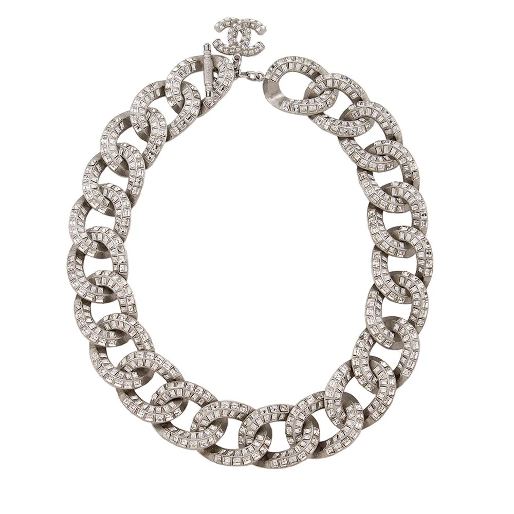 Chanel Crystal CC Choker Necklace (SHF-20258)