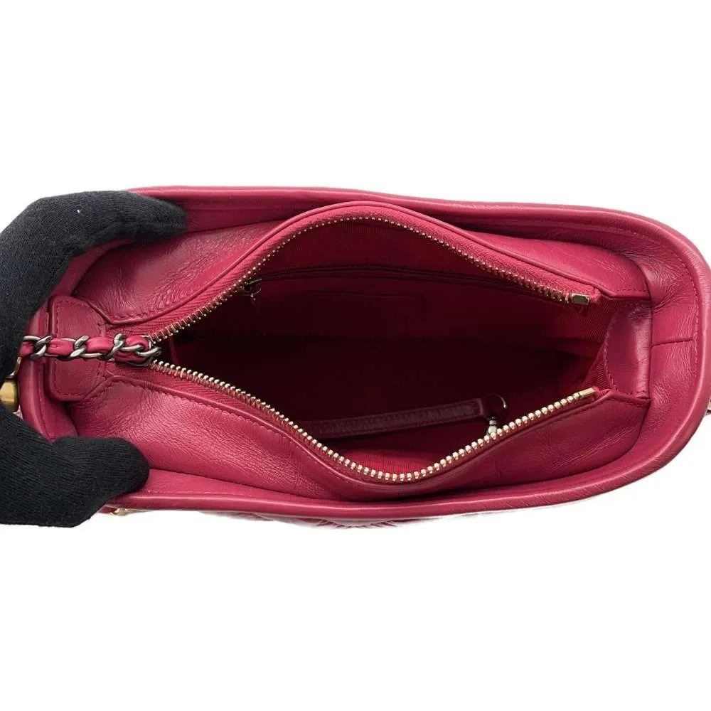 CHANEL Gabriel Hobo Bag Pink Leather