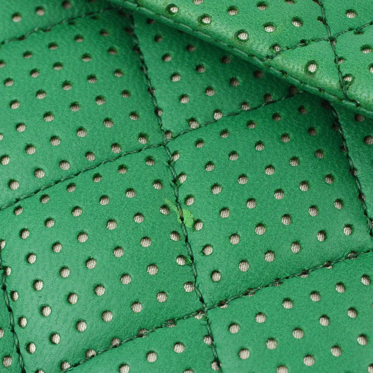 Chanel Green Lambskin East West Shoulder Bag