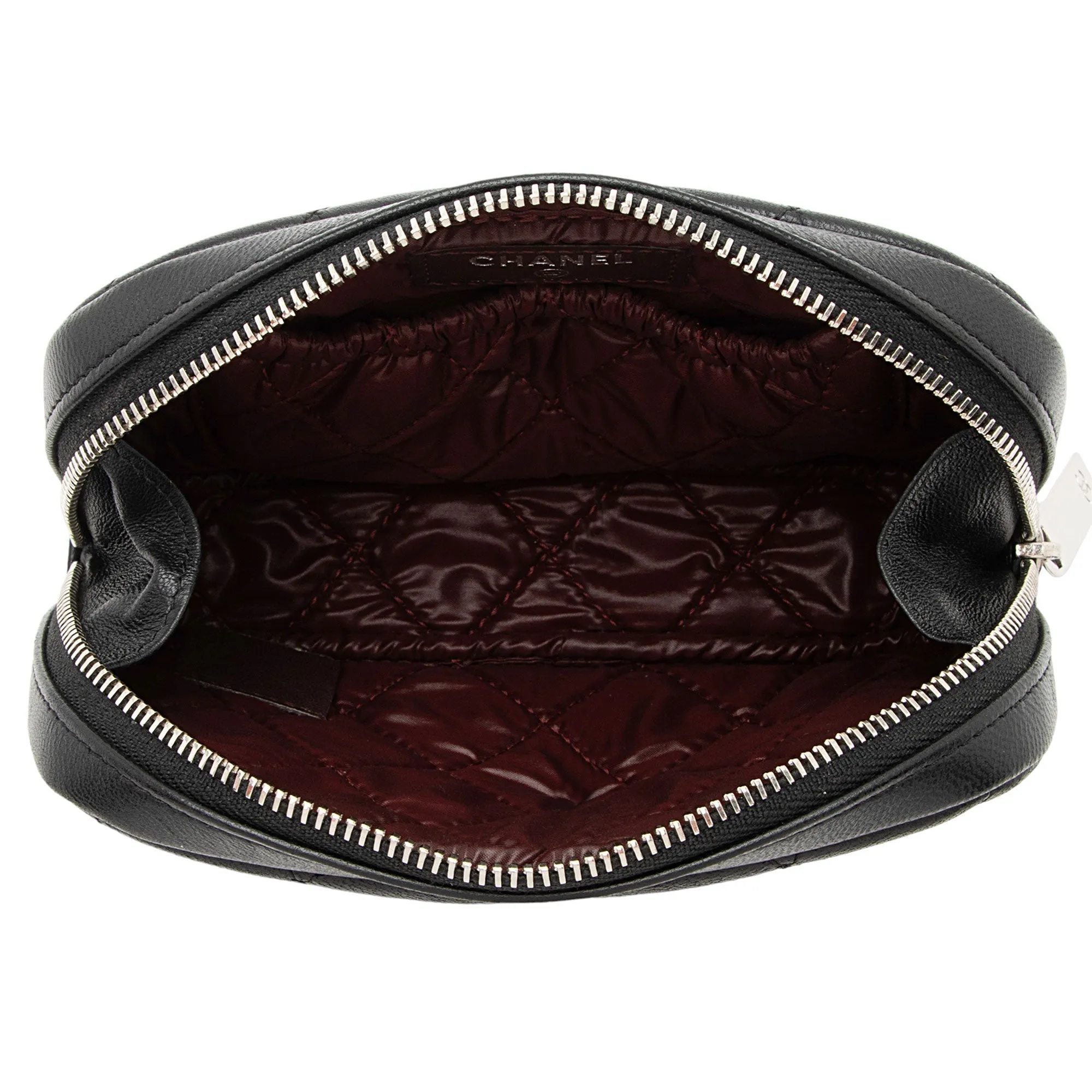 Chanel Lambskin Curvy Small Cosmetic Pouch (SHF-bKQqBi)