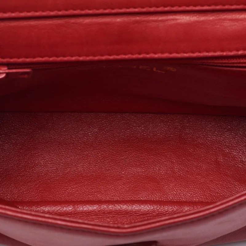 Chanel Mademoiselle Pushlock 5  Chain Shoulder  Red  Shoulder Bag Mini Shoulder Bag  Shoulder Bag Hybrid 【 Ship】 Dharma Bookstore Online