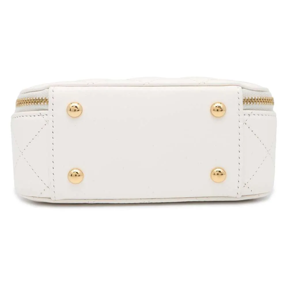 CHANEL Matelasse ChainClutch Shoulder Bag White AP3088 Lambskin