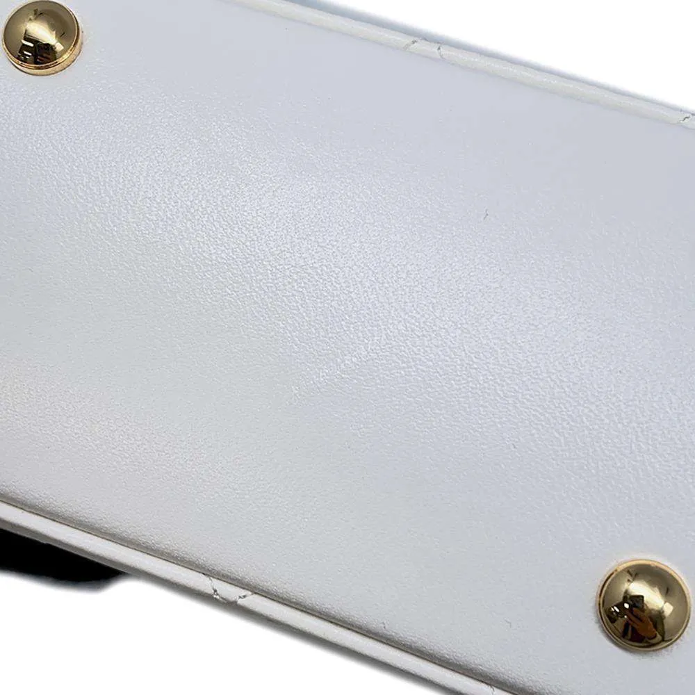 CHANEL Matelasse ChainClutch Shoulder Bag White AP3088 Lambskin