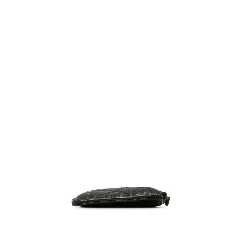 Chanel Matrases Cocomark Timeless Classic Card Box Long Wallet Black Caviar   CHANEL