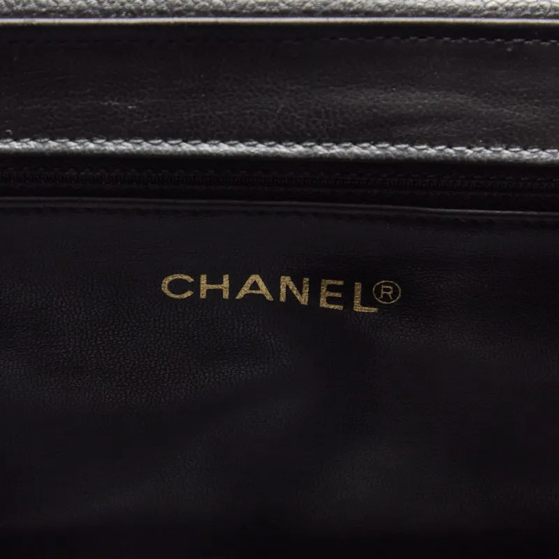 Chanel Matrasse Circle Coco Charm Vanity Bag Chain Shoulder Caviar S Black   Shoulder Bag  【 Ship】【SS】 Vintage s Online