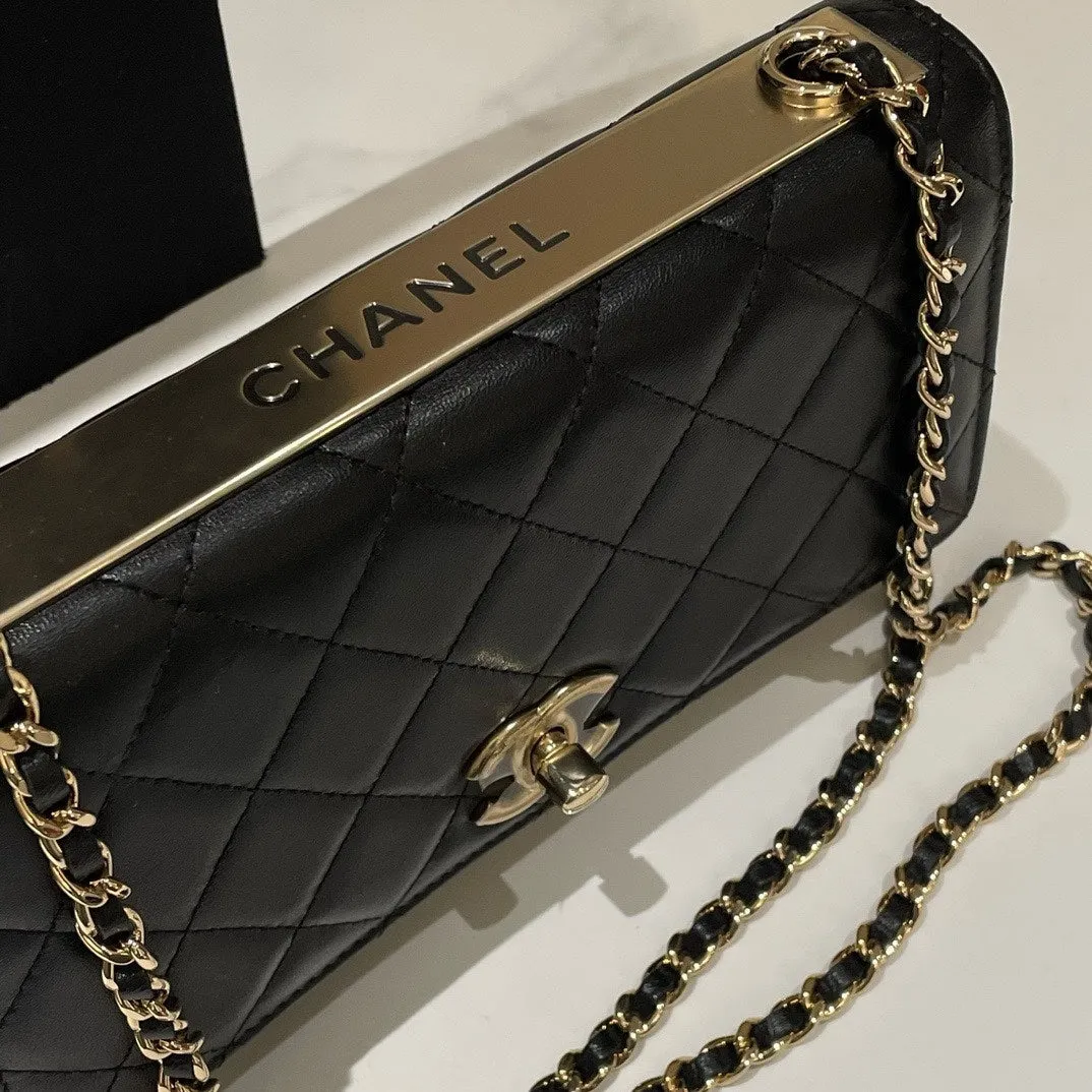 Chanel Trendy CC Wallet On Chain Black Crossbody Bag