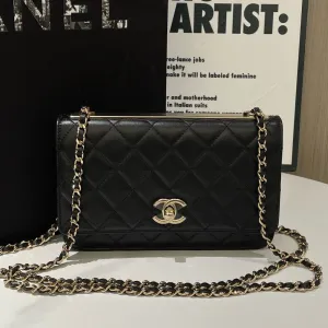 Chanel Trendy CC Wallet On Chain Black Crossbody Bag