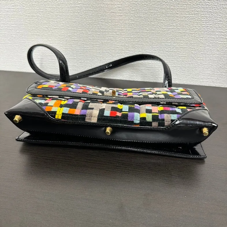 Chanel V5717 Multicolor Canvas Shoulder Bag