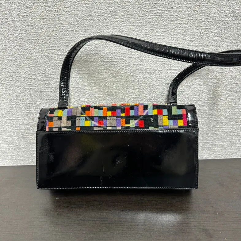 Chanel V5717 Multicolor Canvas Shoulder Bag