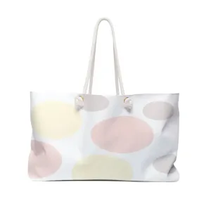Chic Large Polka Dots Polyester Weekender Bag