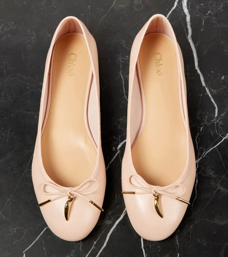 Chloe Iris leather ballet flats