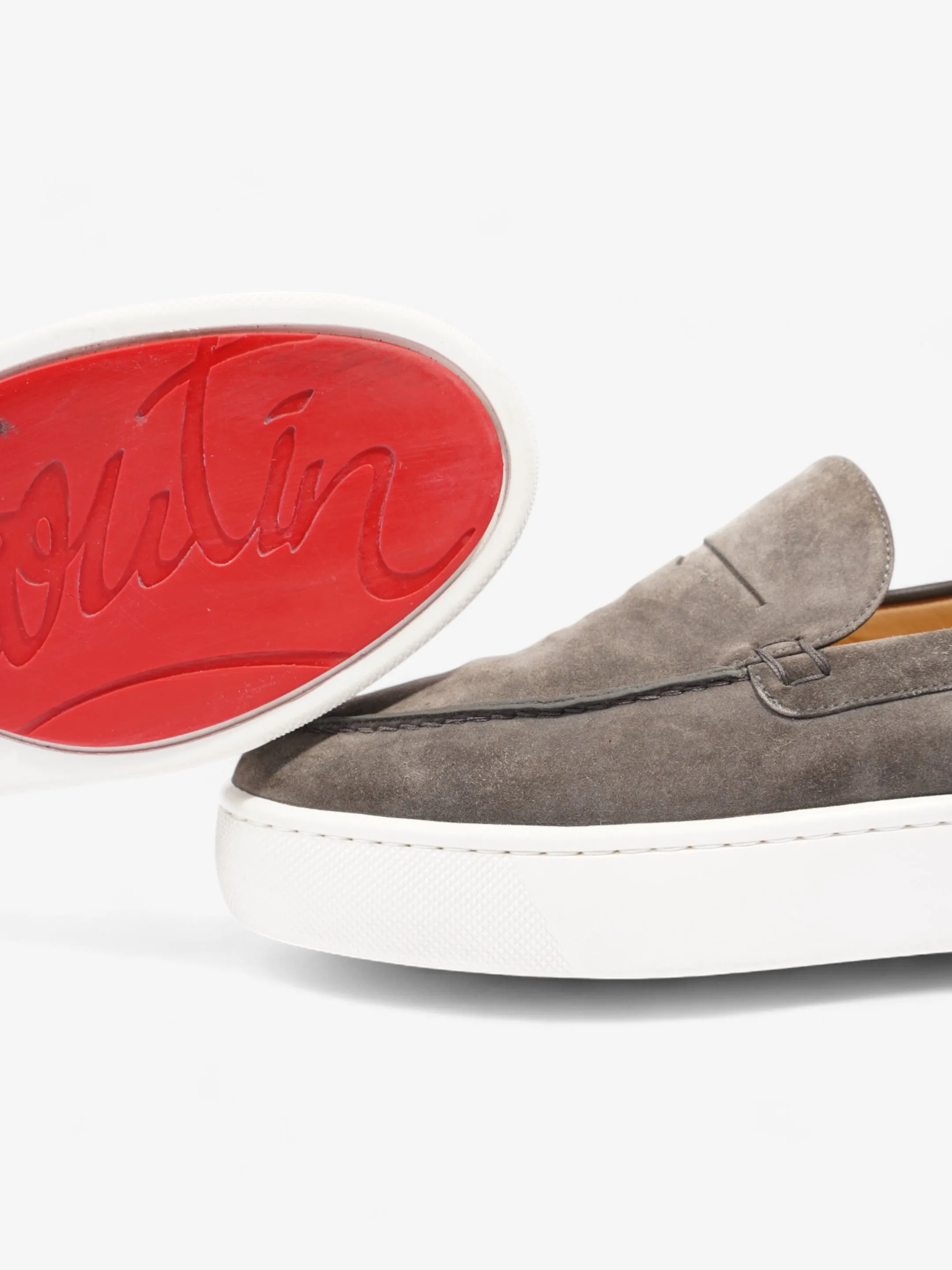 Christian Louboutin Paqueboat Grey Suede EU 42 UK 8