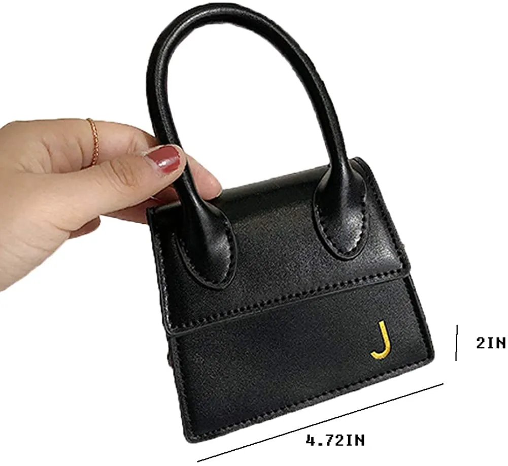 Clutch Purse Black Faux Leather Crossbody Mini Bags