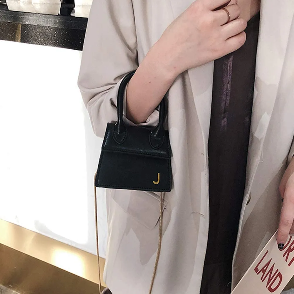 Clutch Purse Black Faux Leather Crossbody Mini Bags