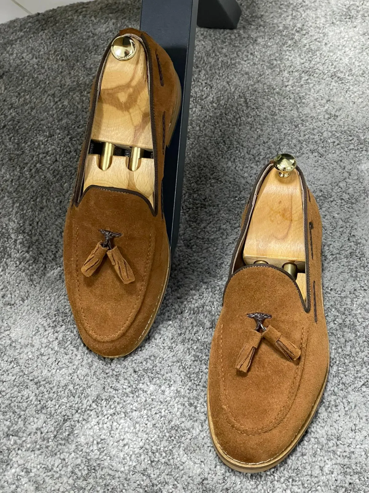 Dawson Suede Tan Loafers