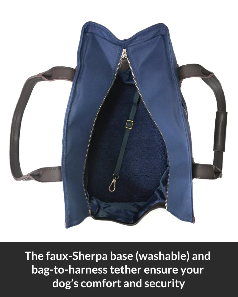 DjangoTote™ Waxed Canvas Dog Carrier Bag and Pet Travel Tote