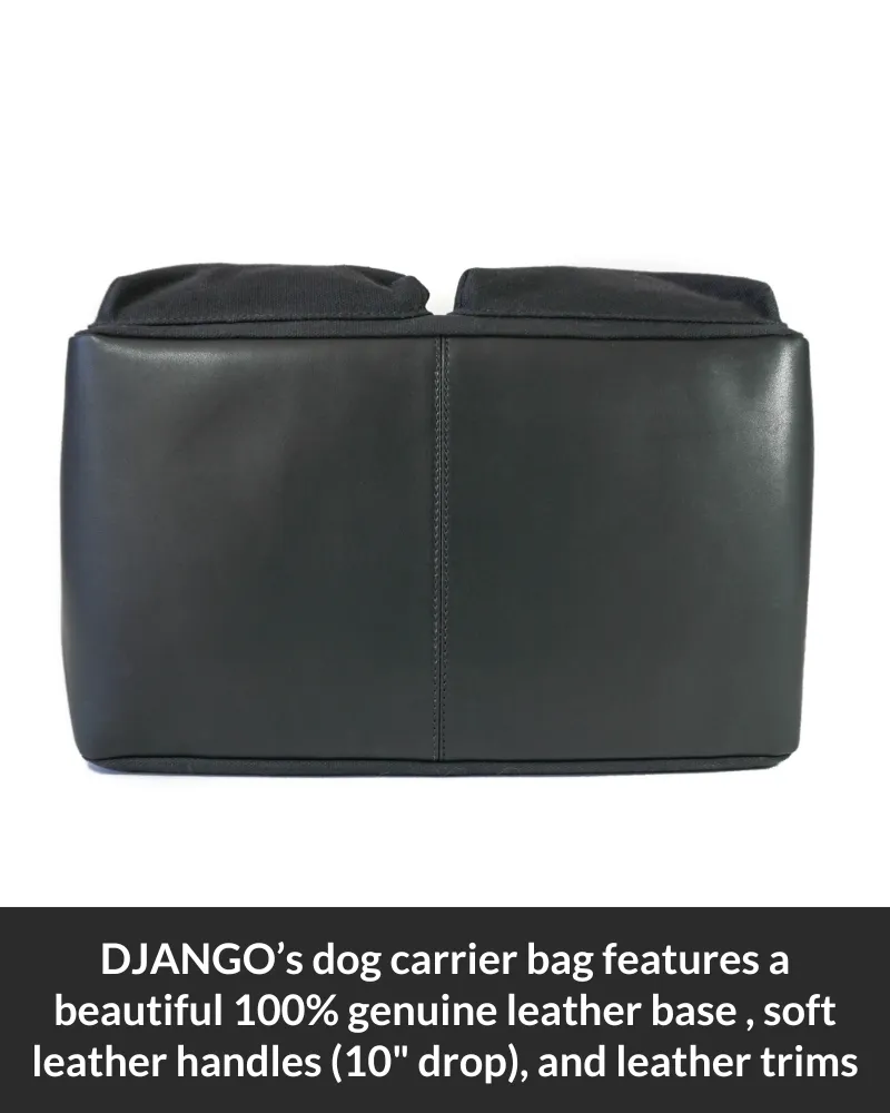 DjangoTote™ Waxed Canvas Dog Carrier Bag and Pet Travel Tote